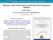 Tablet Screenshot of centralnovaarea.ca